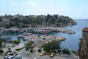 De oude haven van Antalya. 