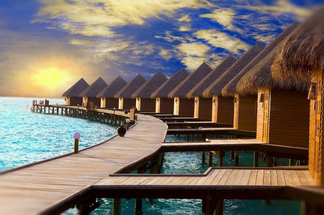virs ūdens viesnīca, Maldīvija