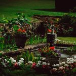 Rasen und Wasserfälle in Buckland Manor Luxus-Landhaus